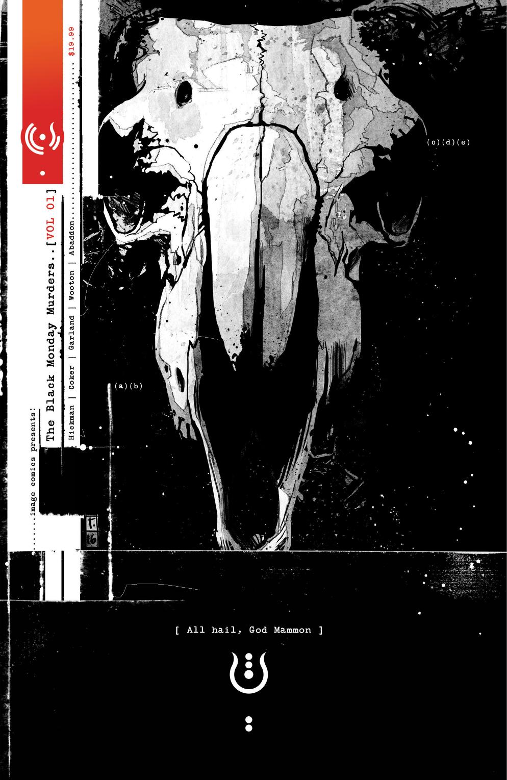 The Black Monday Murders vol 1
